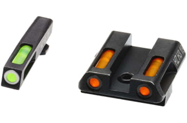 Image of HiViz LiteWave H3 Tritium/Litepipe Pistol Night Sight Set - Fits Gen 1-5 Glock 42, Glock 43, Glock 43X &amp; Glock 48