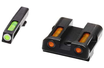 Image of HiViz LiteWave H3 Tritium/Litepipe Pistol Night Sight Set for Glock Gen 1-5 in .45 ACP, .45 GAP, and 10mm