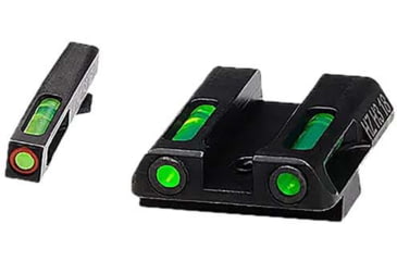 Image of HiViz LiteWave H3 Tritium/Litepipe Pistol Night Sight Set - Fits Gen 1-5 Glock 42, Glock 43, Glock 43X &amp; Glock 48