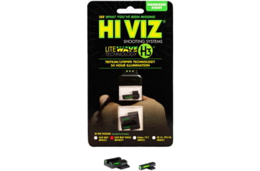 Image of HiViz LiteWave H3 Tritium, Litepipe Pistol Day and Night Sight Set