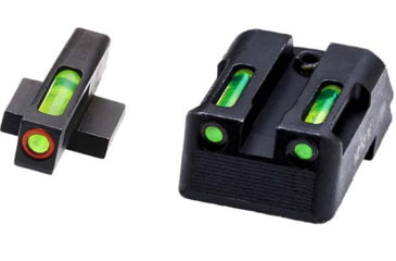 Image of HiViz LiteWave H3 Tritium/Litepipe Pistol Night Sight Set - Fits All Kimber 1911 w/ Fixed Sights, Except Micro