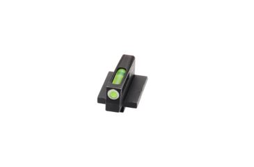Image of HiViz Litewave H3 Tritium/Litepipe Front Sight, Ruger GP100, 0.270 inch Height, Black, Green w/ White Ring, GPN301