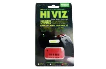 Image of HiViz Luminous LitePipe Replacement Kit - Short, Front Green, Rear Red, LLHSR-KIT