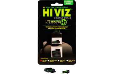 Image of HiViz LiteWave H3 Tritium/Litepipe Pistol Night Sight Set - Fits All S&amp;W M&amp;P Full Size &amp; Compact In All Calibers, Except M&amp;P CORE/ 22/ Long Slide