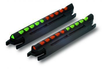 Image of Hiviz Two-In-One Magnetic Base, Rib Shotgun Sight Model 400, Wide, Green/Orange TO400