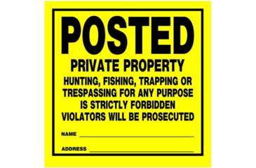 Image of HME Posted Private Property Sign, HME-SIGN-POST