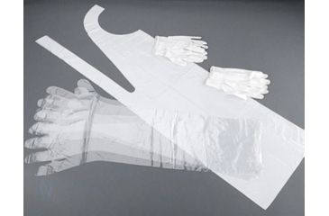 Image of HME Products Game Cleaning Kit w/Apron, Shoulder Length Gloves, Heart/Liver Bag, HME-GCK