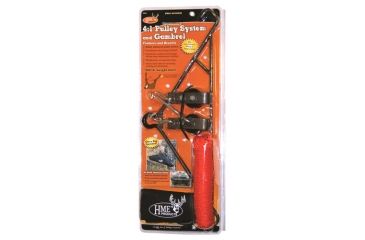 Image of HME Products Game Hanging Gambrel and Hoist, 4/1 Ratio, 3/8in, 500lbs, HME-GHG-4