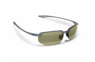 Image of Maui Jim Ho'okipa Reader Sunglasses w/ Smoke Grey Frame and Maui HT 1.50 Magnification Lenses - HT807-1115, Quarter View