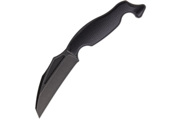 Image of Hoback Knives Talim Knife, 7.5in Overall, 3.5in Black Stonewash S35Vn SS Wharncliffe Blade, Black Checkered G10 Handle, Black Kydex Sheath, TALIM - LIVE BLADE ONLY