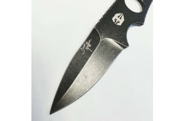 Image of Hoffner Knives Bodyguard Belt Fixed Blade Knife, 2.5in, 440C Steel, Spear Point, Steel, Black, NECK-ITP-SP