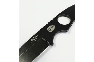 Image of Hoffner Knives Bodyguard Belt Fixed Blade Knife, 2.5in, 440C Steel, Tanto, Steel, Black, NECK-ITP-TA