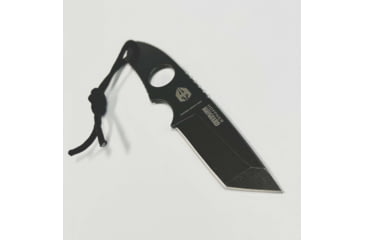 Image of Hoffner Knives Bodyguard Belt Fixed Blade Knife, 2.5in, 440C Steel, Tanto, Steel, Black, NECK-ITP-TA