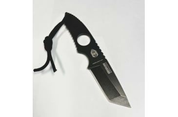 Image of Hoffner Knives Bodyguard Belt Fixed Blade Knife, 2.5in, 440C Steel, Tanto, Steel, Black, NECK-ITP-TA