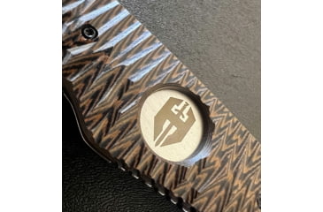 Image of Hoffner Knives Folding Knife, 3.5in, 440c, Spear Point Blade, Chiseled Maduro Grip, Silver Smooth Blade, FK-S3SBS-CMA