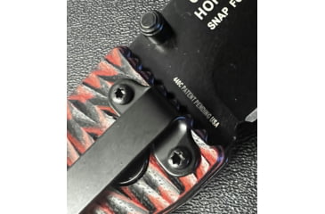 Image of Hoffner Knives Folding Knife, 3.5in, 440c, Spear Point Blade, Chiseled Nightstalker Grip, Black Smooth Blade, FK-S3SBK-CRB