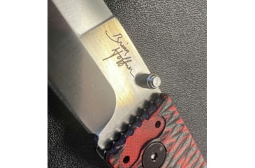 Image of Hoffner Knives Folding Knife, 3.5in, 440c, Spear Point Blade, Chiseled Nightstalker Grip, Silver Smooth Blade, FK-S3SBS-CRB