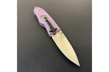 Image of Hoffner Knives Folding Knife, 3.5in, 440c, Spear Point Blade, Chiseled Valkyrie Grip, Silver Smooth Blade, FK-S3SBS-CPG