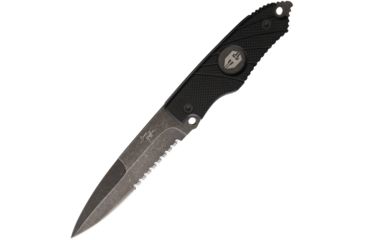 Image of Hoffner Knives Hand Spear Black Blade Fixed Blade Knife, 4.875in, 440C Steel, Spear Point, Black, G10 Handle ATA04