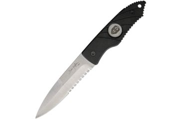 Image of Hoffner Knives Hand Spear Fixed Blade Knife, 4.875in, 440C Steel, Spear Point, Black, G10 Handle ATA05