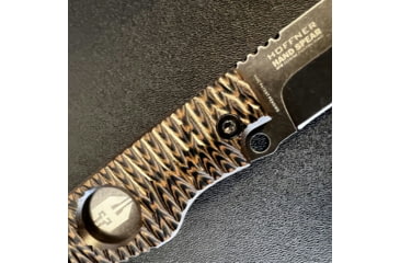 Image of Hoffner Knives Hand Spear Fixed Blade Knife, 5in, 440C Steel, Chiseled Maduro Grip, Black Smooth Blade, Black, HS-S5SBK-CMA