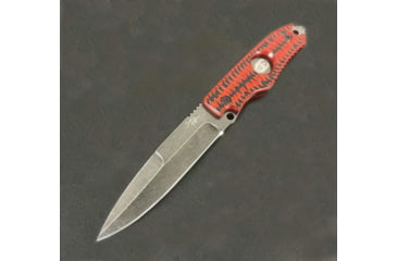 Image of Hoffner Knives Hand Spear Fixed Blade Knife, 5in, 440C Steel, Chiseled Nightstalker Grip, Black Smooth Blade, Black, HS-S5SBK-CRB