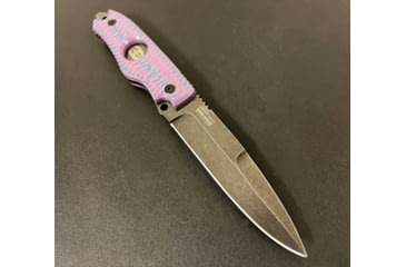 Image of Hoffner Knives Hand Spear Fixed Blade Knife, 5in, 440C Steel, Chiseled Valkyrie Ops Grip, Black Smooth Blade, Black, HS-S5SBK-CPG