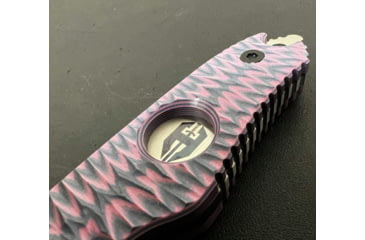 Image of Hoffner Knives Hand Spear Fixed Blade Knife, 5in, 440C Steel, Chiseled Valkyrie Ops Grip, Silver Smooth Blade, Black, HS-S5SBS-CPG