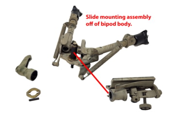 Image of Hog Saddle Harris Bipod Adapter plate for J-Clamp or K-Clamp