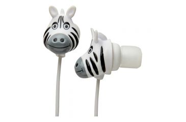Image of Hog Wild Zoo Earbuds-zebra 66003