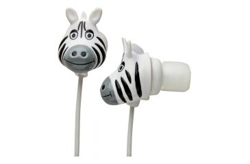 Image of Hog Wild Zoo Earbuds-zebra 66003