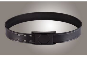 Image of HOGUE 1-3/4in. Black 48in. Waist Off-Duty Belt Nytek Lining 2 row Stitching w/ 1 Piece Safety Buckle Polymer, Black 50248