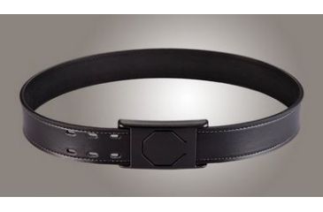 Image of HOGUE 1-3/4in. Black 50in. Waist Off-Duty Belt Nytek Lining 2 row Stitching w/ 1 Piece Safety Buckle Polymer, Black 50250
