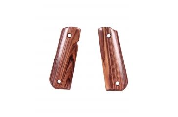 Image of Hogue 1911 Govt. Ambidextrous Safety Cut Grip, Model Bobtail, Smooth, Kingwood, 45650