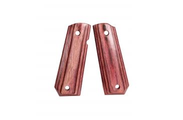 Image of Hogue 1911 Govt. Ambidextrous Safety Cut Grip, Model Bobtail, Smooth, Rosewood Laminate, 45550
