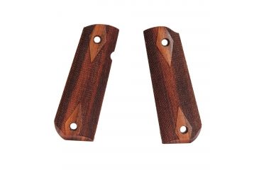 Image of Hogue 1911 Govt. Ambidextrous Safety Cut Grip, Model Round Heel, Checkered, Goncalo, 45241