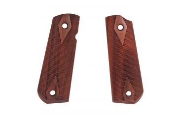Image of Hogue 1911 Govt. Ambidextrous Safety Cut Grip, Model Round Heel, Checkered, Pau Ferro, 45341