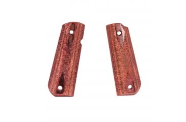 Image of Hogue 1911 Govt. Ambidextrous Safety Cut Grip, Model Round Heel, Checkered, Rosewood Laminate, 45541