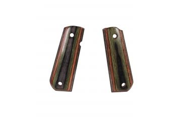 Image of Hogue 1911 Govt. Ambidextrous Safety Cut Grip, Model Round Heel, Smooth, Lamo Camo, 45440