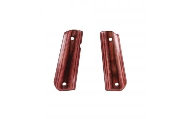 Image of Hogue 1911 Govt. Ambidextrous Safety Cut Grip, Model Round Heel, Smooth, Rosewood Laminate, 45540