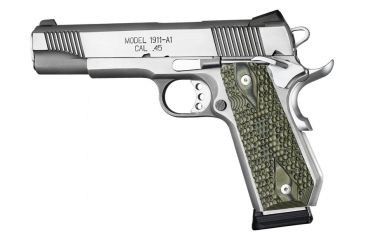 Image of Hogue 1911 Govt. Grip, Model Bobtail, Piranha, G10 G-Mascus, Green Lava 01928
