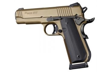 Image of Hogue 1911 Govt. Grip, Model Round Heel, Smooth, G10, Black 01849