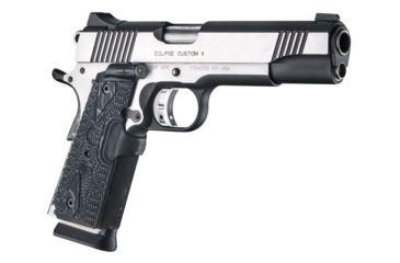 Image of Hogue 1911 Govt. Laser Enhanced Grip, Red Laser, Piranha Grip, G10 - G-Mascus, Black, 45189