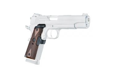 Image of USED Hogue 1911 Govt. Laser Enhanced Grip, Red Laser, Reinforced Walnut Checkered, Walnut, 45480, EDEMO1