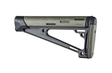 Image of Hogue AR-15/M-16 OverMolded Fixed Buttstock - Fits A2 Buffer Tube, OD Green, 15241