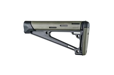 Image of Hogue AR-15/M-16 OverMolded Fixed Buttstock - Fits A2 Buffer Tube, OD Green, 15241