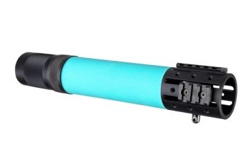 Image of Hogue AR-15/M-16 Rifle Length Free Float Forend with OverMolded Gripping Area and Accessory Attachments, Aqua 13474
