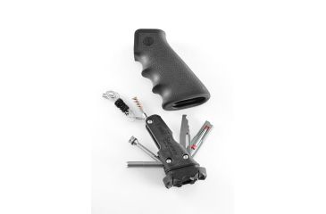 Image of Hogue AR-15/M-16 Rubber Grip Black with Samson Field Survival Kit 15012