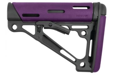 Image of Hogue AR-15/M16 Collapsible Buttstock Purple Rubber