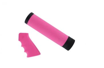 Image of Hogue Ar 15m 16 Carbine Kit Om Grip And Free Float Forend Pink 15718